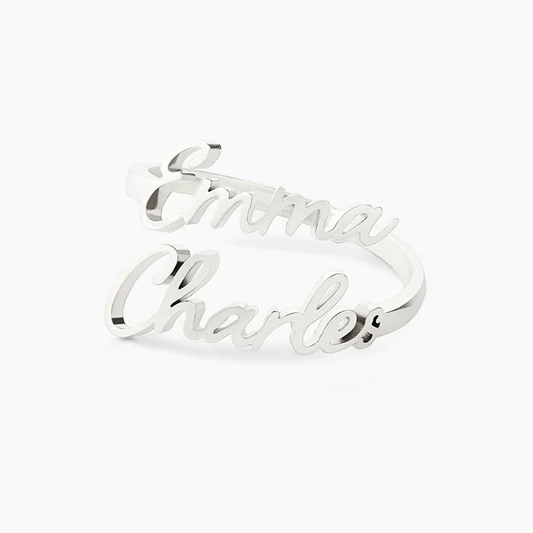 Anillo personalizado con 2 o 3 nombres