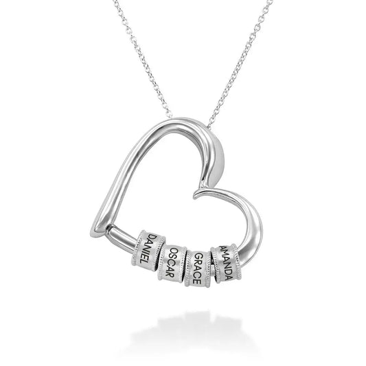 Precioso collar con forma de corazón